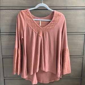 Free People Vermillion Boho Top